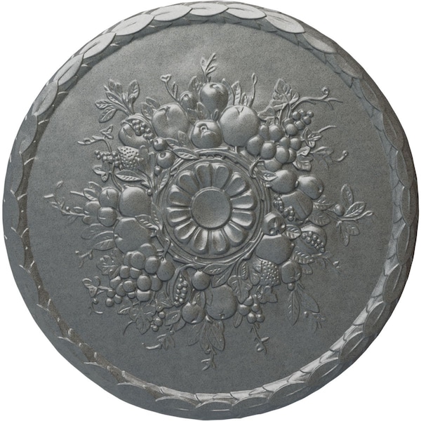 Ekena Millwork Anthony Harvest Ceiling Medallion (Fits Canopies up to 2 1/8"), 22 1/2"OD x 1 1/4"P, Platinum CM22ATPLS - main